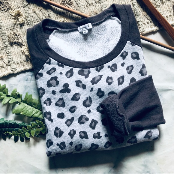 Splendid Tops - Splendid Chetah Print Pullover Crewneck (XS)
